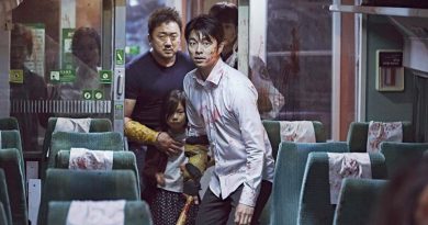 Seok-woo (Gong Yoo) and Sang-hwa (Ma Dong-Seok) in "Train to Busan".