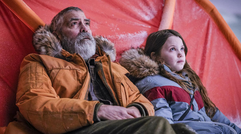 George Clooney and newcomer Caoilinn Springall in Netflix's "The Midnight Sky" (2020)