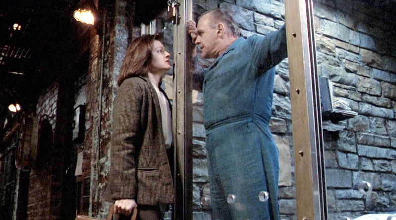 Jodie Foster and Anthony Hopkins in "The Silence of the Lambs" (1991)