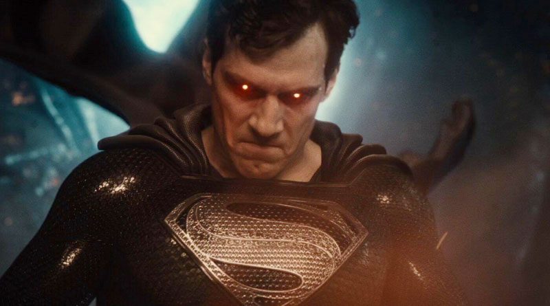 Superman (Henry Cavill) in black suit in Zack Snyder's "Justice League" (2021)