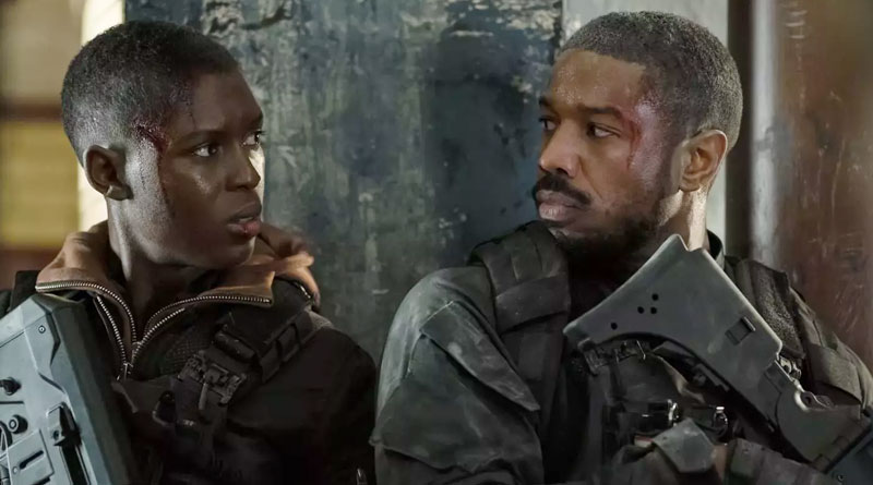 Michael B. Jordan and Jodie Turner-Smith in "Tom Clancy's Without Remorse" (2021)