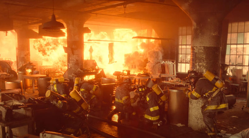 The fire sequence in "Backdraft" (1991)