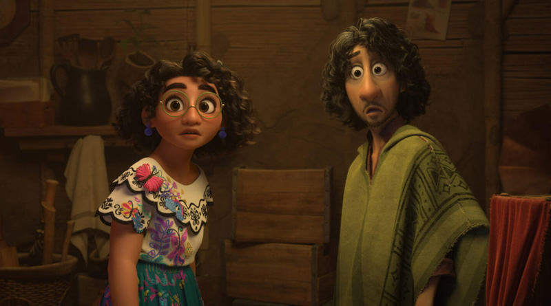 Stephanie Beatriz and John Leguizamo voiced Mirabel and Bruno in Disney's "Encanto" (2021)