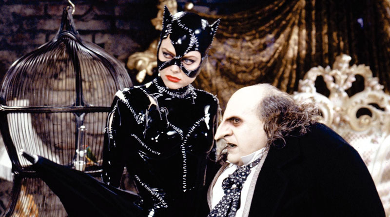 The Penguin (Danny DeVito) and Catwoman (Michelle Pfeiffer) in "Batman Returns" (1992)