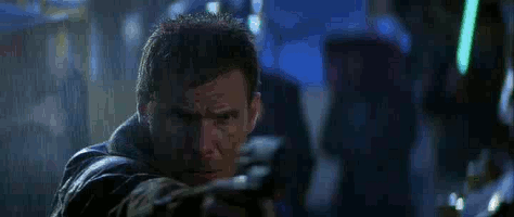 Harrison Ford plays Rick Deckard in "Blade Runner" (1982)