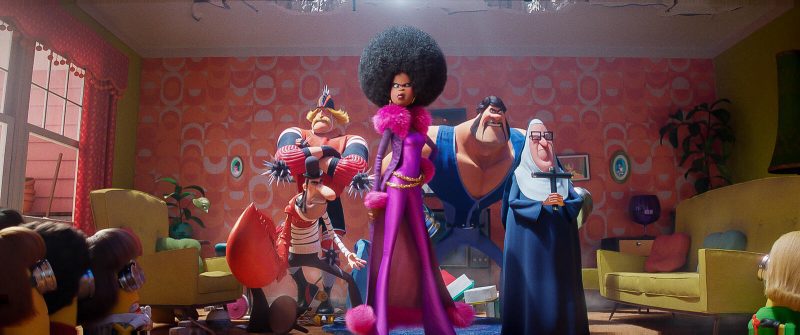 The supervillain group of Vicious 6 led by Belle Bottom (voiced by Taraji B. Henson) in "Minions: The Rise of Gru" (2022)
