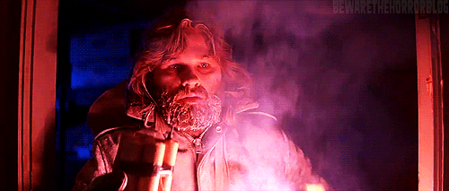 Kurt Russell plays R.J. MacReady in "The Thing" (1982)