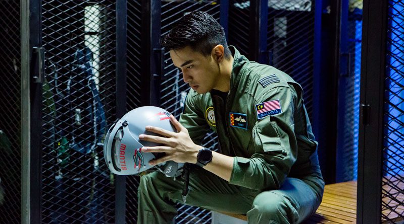 Aiman Hakim Ridza as Zafran in "Air Force The Movie: Selagi Bernyawa" (2022)