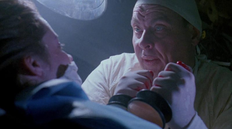 A scene from "Dr. Giggles" (1992)