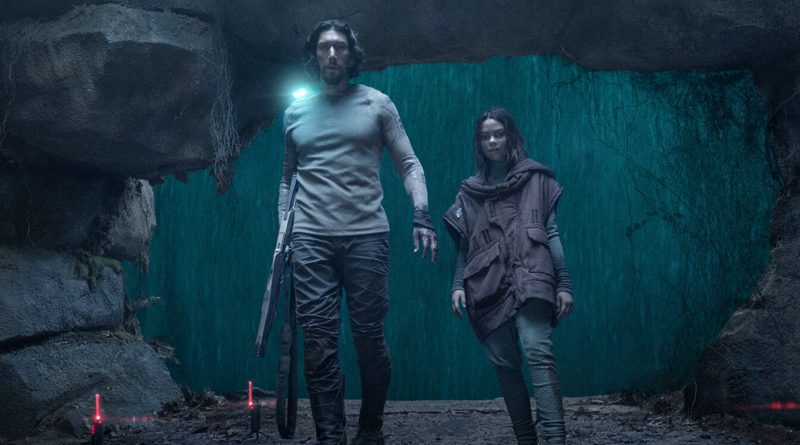 Adam Driver and Ariana Greenblatt in "65" (2023)