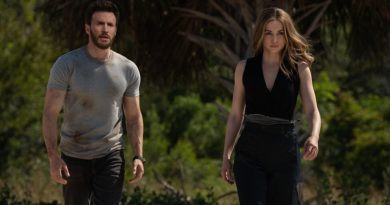 Chris Evans and Ana de Armas in Apple TV+'s "Ghosted" (2023)
