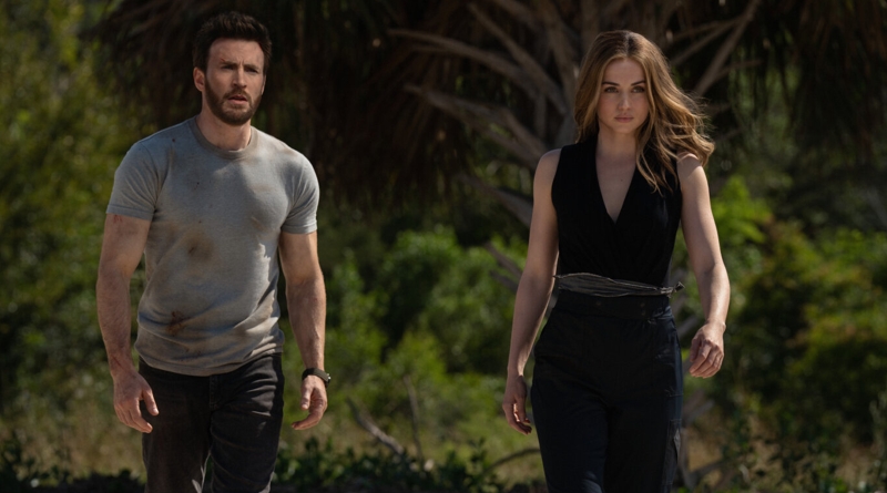 Chris Evans and Ana de Armas in Apple TV+'s "Ghosted" (2023)