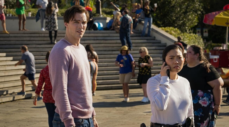 Nicholas Hoult and Awkwafina in "Renfield" (2023)