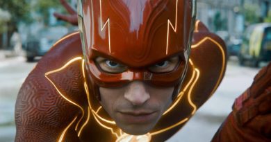 Ezra Miller leads the movie in "The Flash" (2023)