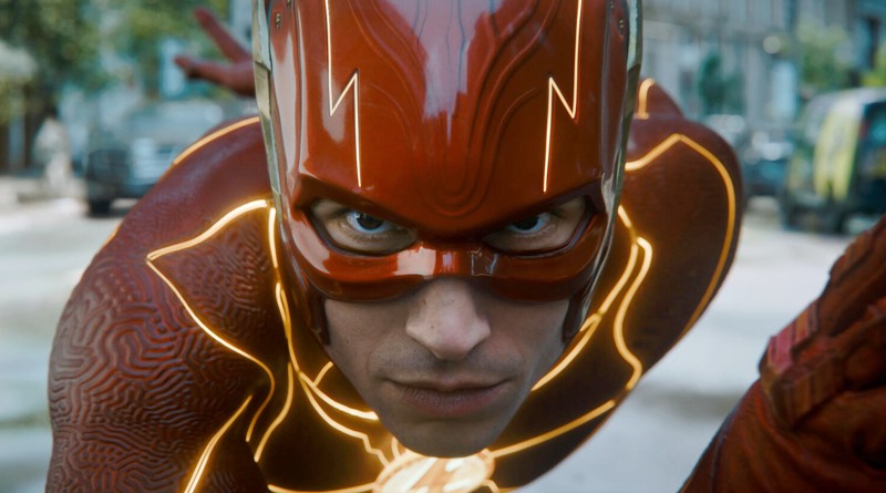 Ezra Miller leads the movie in "The Flash" (2023)