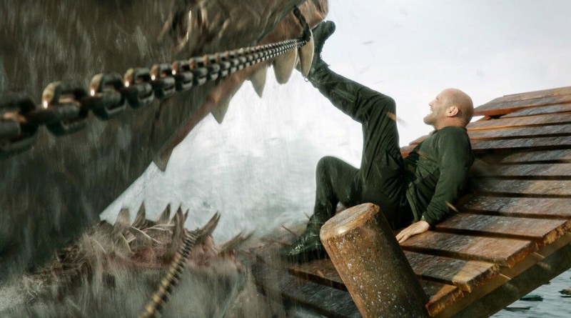 Jason Statham is battling the Meg again in "Meg 2: The Trench" (2023)