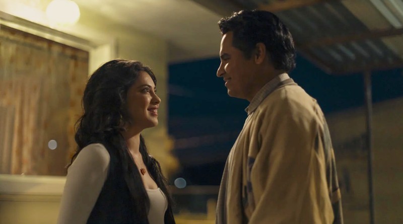 Michael Peña and Rosa Salazar in Prime Video's "A Million Miles Away" (2023)