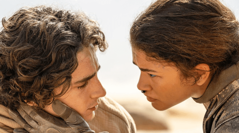 Timothée Chalamet and Zendaya in "Dune: Part Two" (2024)