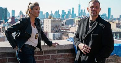 Kristen Renton and Gino Anthony Pesi in "First Shift" (2024)