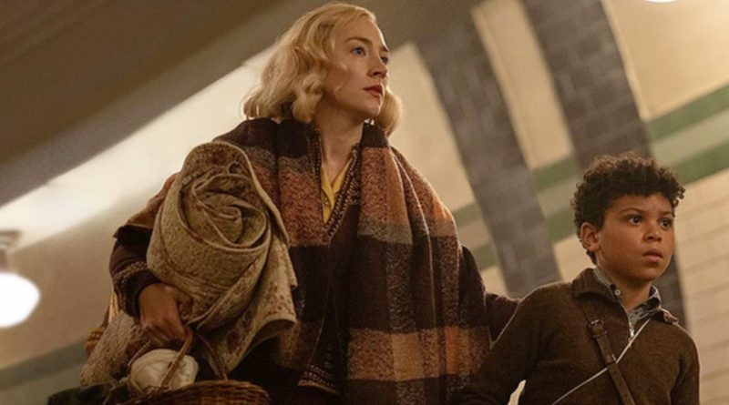 Saoirse Ronan and newcomer Elliot Heffernan in Apple TV+'s "Blitz" (2024)