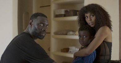 Omar Sy, Kerry Washington and Jahleel Kamara in "Shadow Force" (2025)