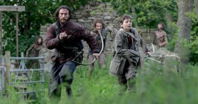 Aaron Taylor-Johnson and Alfie Williams in "28 Years Later" (2025)