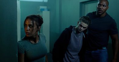 (L-R) Alice Belaïdi, Maleaume Paquin and Cyril Gane in Netflix's "K.O." (2025)