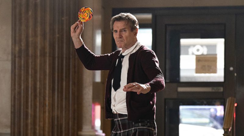 Liam Neeson plays Lt. Frank Drebin Jr. in "The Naked Gun" (2025)