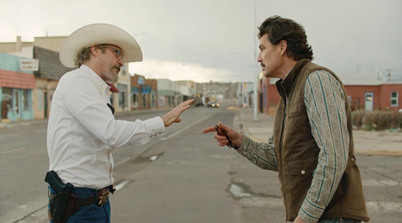 Joaquin Phoenix and Pedro Pascal in "Eddington" (2025)