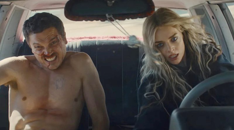 Samara Weaving and Karl Glusman in Hulu and Disney+'s "Eenie Meanie" (2025)