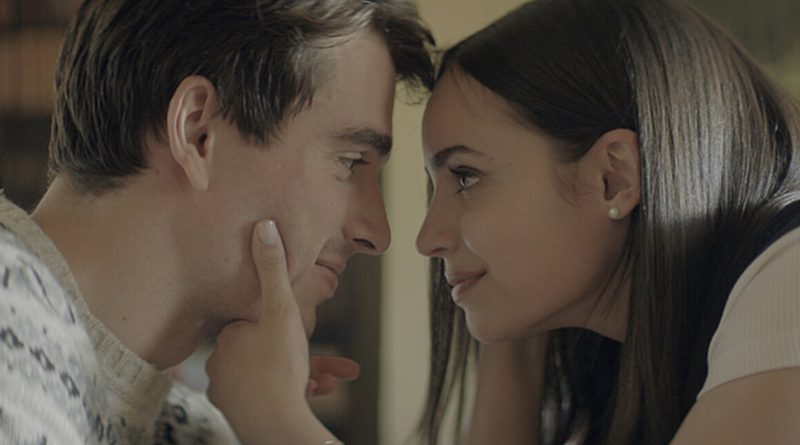 Corey Mylchreest and Sofia Carson in Netflix's "My Oxford Year" (2025)